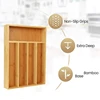 Bamboo Cutlery Silverware Tray Divider Storage Tray Rack Storage Box 5 Compartment Tray Kitchen Drawer Storage Rack 3