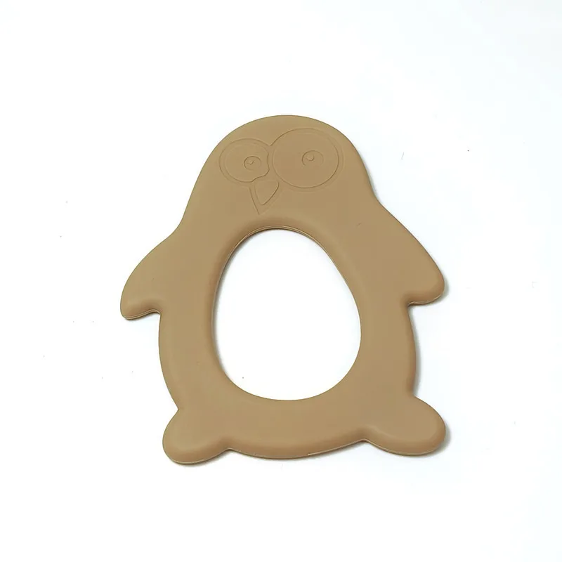 1/9pcs Silicone teether penguin baby teething stick children mouth muscle trainer biting music toys mother and child supplies