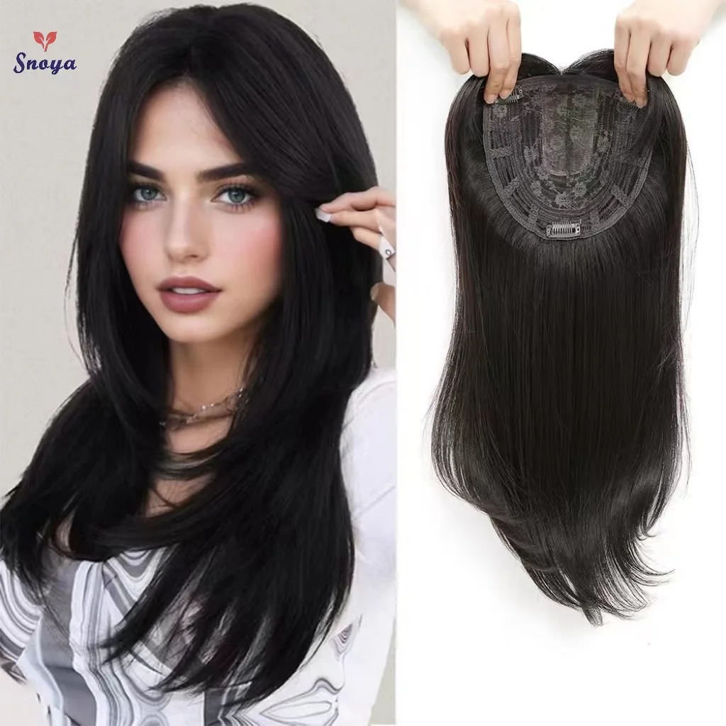 Topper With Hair Bangs Synthetic Hair Clip In Extensions For Daily Use Accessories hair extensions