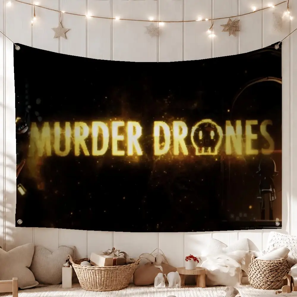 Sci-Fi Themed Wall-Hanging Art Banner for Home Decor and Party Decoration