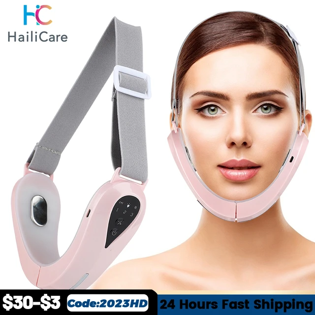 Hailicare Face Lifter V-Line Face Lifting Belt Face Slimming Vibration  Massager