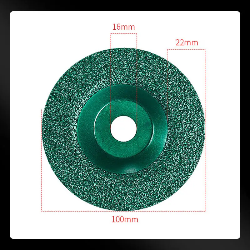 Brazed Diamond Grinding Disc 100x16mm Saw Blade Vacuum Brazed Wheel for iron steel Granite Marble Metal Polishing &Grinding Tool