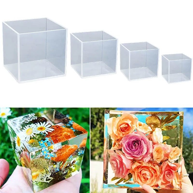 Large Resin Molds, Large Square Molds,large Flower Preservation Silicone  Resin Molds, Large Bookend Mold Resin Molds for Decor 