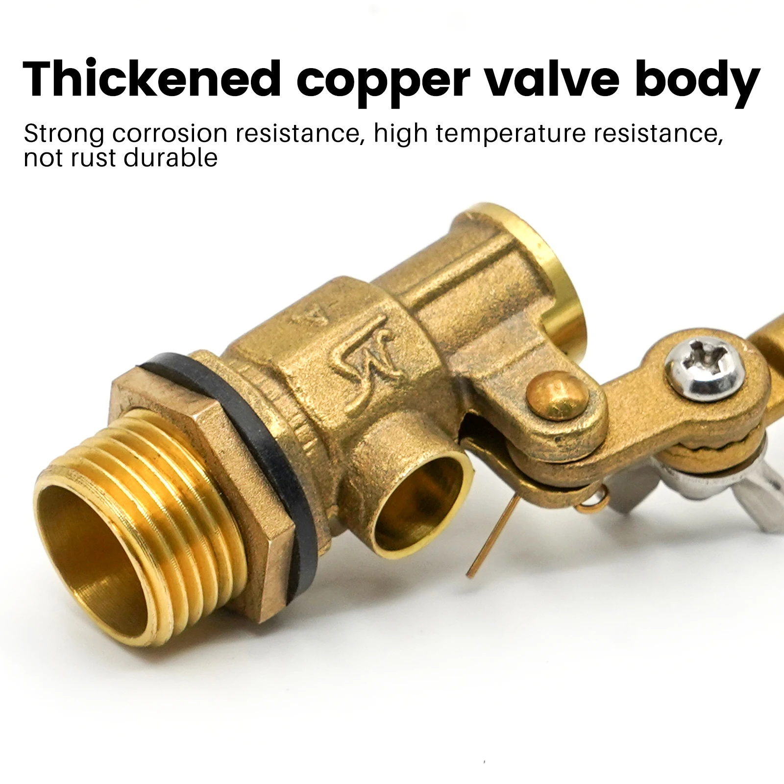 1/2 Inch Male Thread Water Level Copper Valve Tower Float Ball Valve Tank Water Tank Level Accessories 1/2Pcs