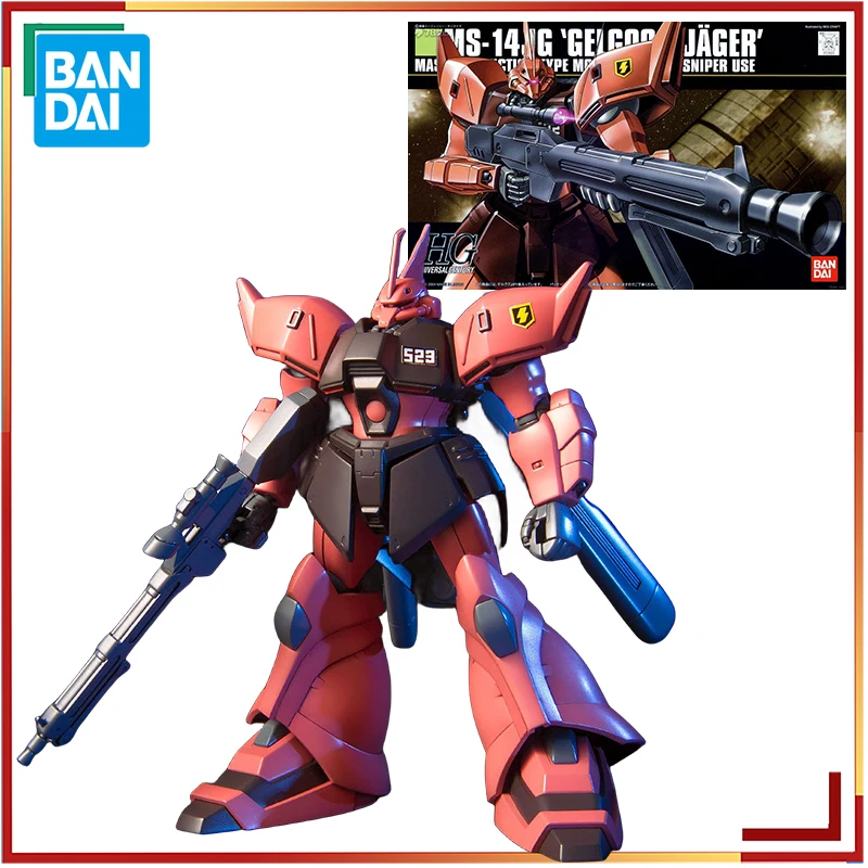 

Оригинальная фигурка Bandai HGUC 1/144 MS-14JG GELGOOG JAGER, Сборная модель, Коллекционная модель, украшения, подарки для детей
