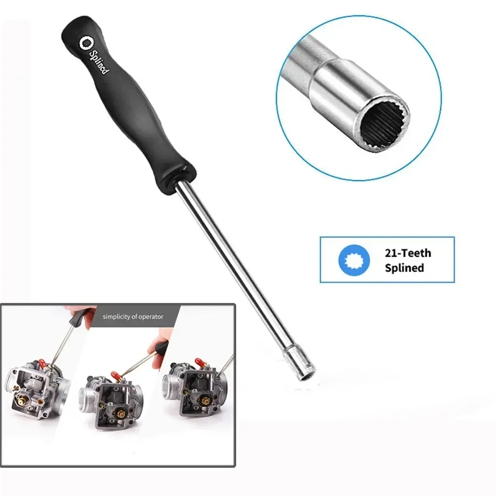 2Pcs 21 Teeth Splined + A-Circle Carburetor Adjustment Chainsaw Tool Screwdriver Kit for Husqvarna 2 Cycle Carb Service carburetor repair tool kit