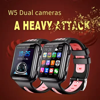 H1/W5 4G GPS Wifi location Student/Kids Smart Watch Phone android system clock app install Bluetooth Smartwatch