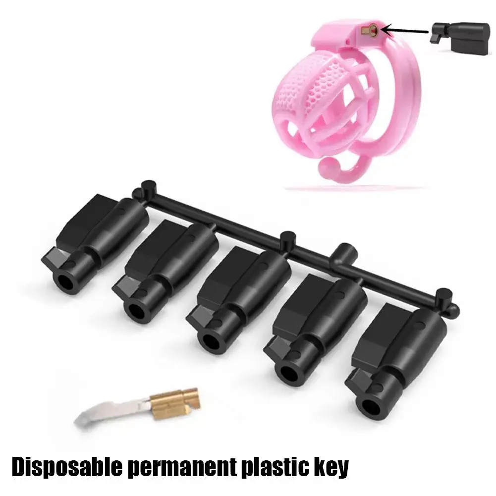 Plastic Chastity Cage Lock Key for Adult Bondage Restriction