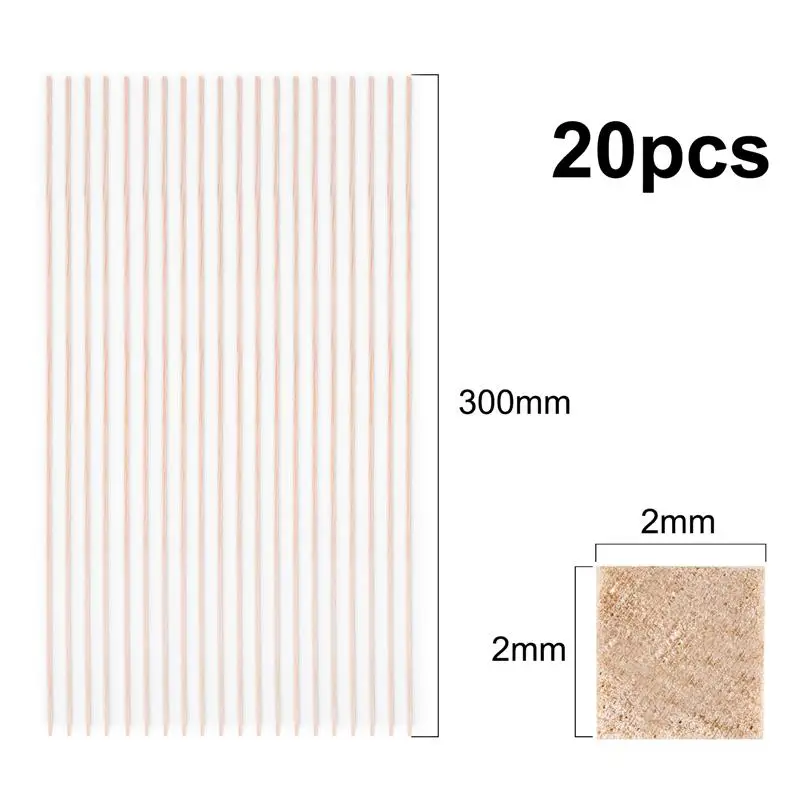 2/3/4/10/12/15mm Balsa Wood Craft Square Cudgel Model Toys Building Carving Handicraft Educational DIY Accessories Balsa Stick