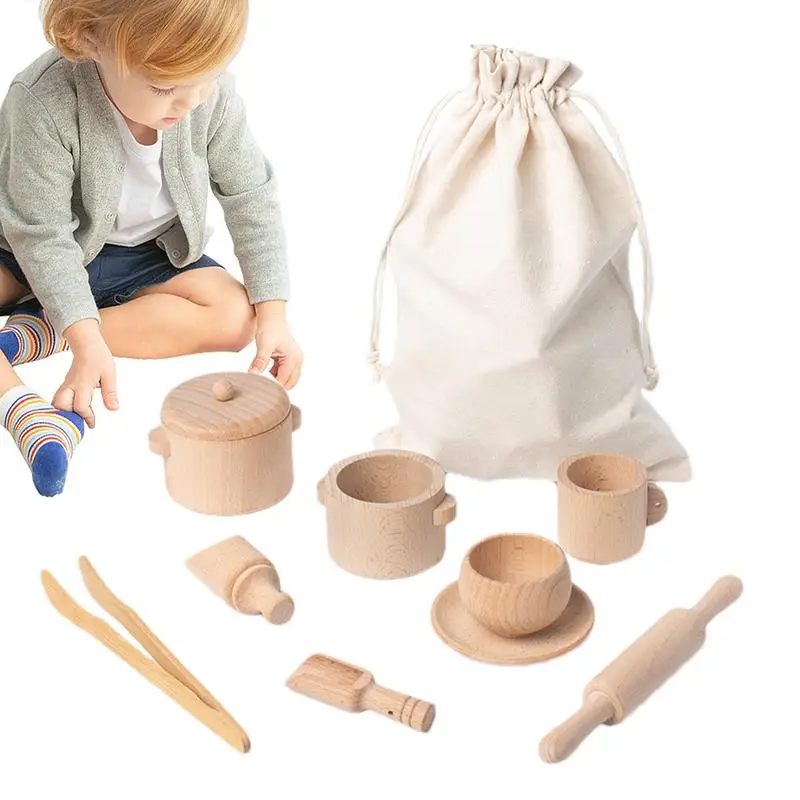 

Монтессори Сенсорное ведро 8 шт. Дошкольные Детские деревянные сенсорные инструменты сенсорные Детские ролевые игры искусственный тонкий мотор