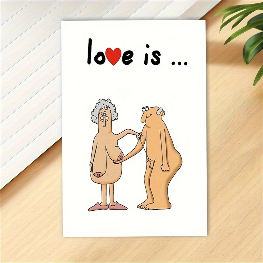 1pc Wedding Anniversary Cards For Couple Funny 40th 50th 60th Anniversary Card For Husband Wife Parents Naughty Valentines Day
