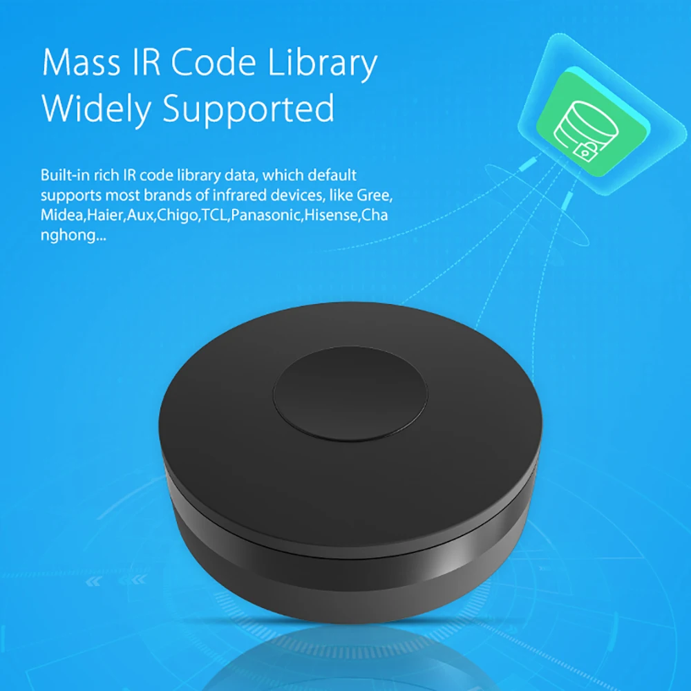 Wifi Ir Remote Wifi Remote Controller Rf Remote Controller Tuya Smart IR Remote Control wifi Universal Infrared Controller for TV DVD AUD AC Works with Amz Alexa Google Home