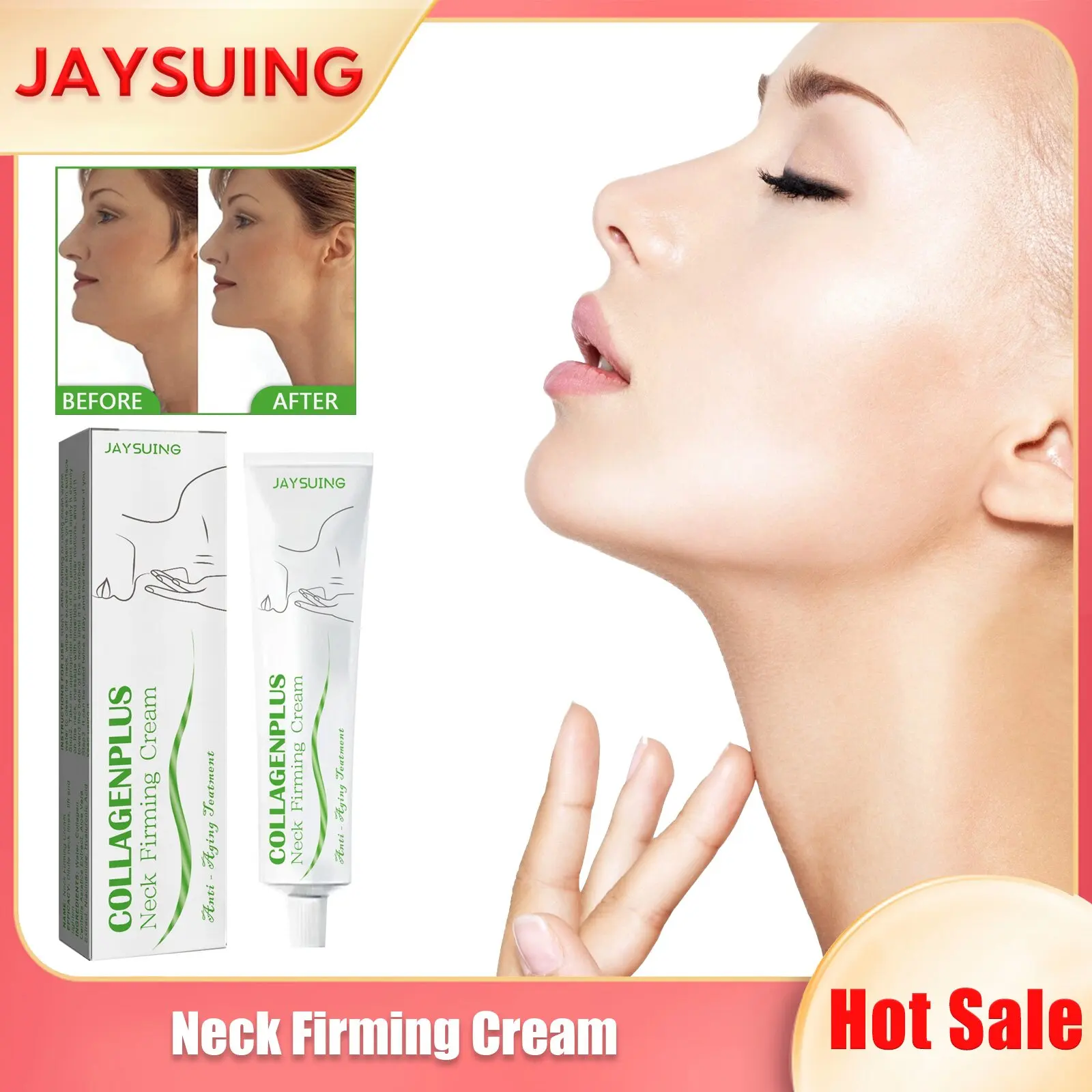 

Neck Cream Wrinkle Removal Lightening Neck Fine Lines Improve Double Chin Shape Rejuvenation Moisture Whitening Anti Aging Cream