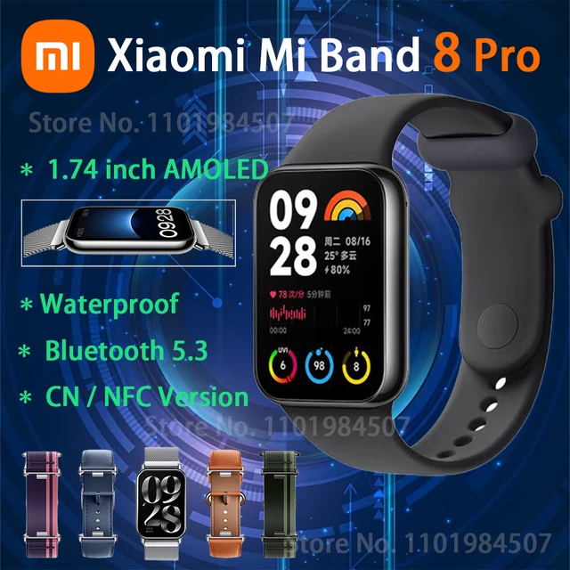 In Stock ! Xiaomi Mi Band 8 Pro Smart Bracelet AMOLED Screen GPS Miband 8  Pro Blood Oxygen Fitness Traker Waterproof Smart Band - AliExpress