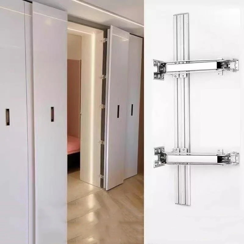 ตู้เสื้อผ้าพับตู้ Busgate ด้านข้างบานพับประตูบานพับตู้ระบบ Damping เงียบรางสไลด์เปิดห้องครัวบานพับประตู 1