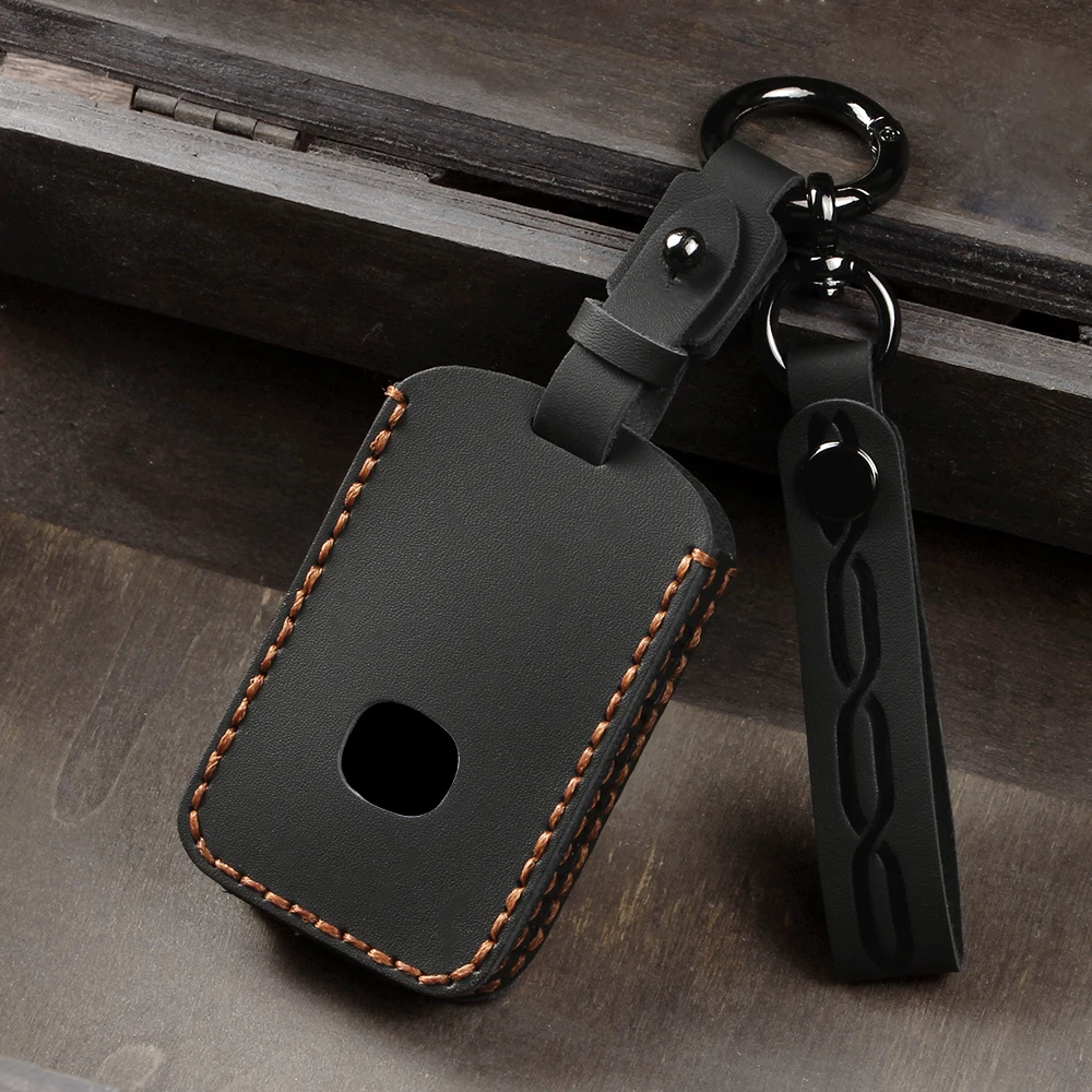 Premium Leather Key Case Shell Fob Protector Accessory