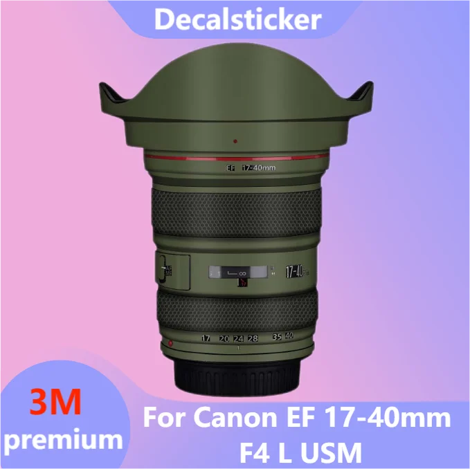 

Виниловая пленка для Canon EF 17-40 мм F4 L USM наклейка на рассеиватель F/4L F4L