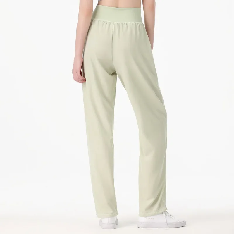 Women's Casual Sweatpants Straight-Leg Loose-Fit High-Waisted Summer Fitness Leggings Quick-Dry Running Pants Versatile
