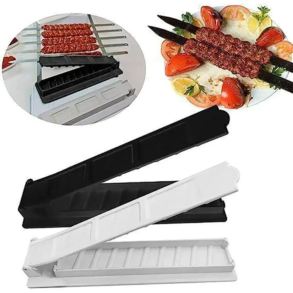 Single Row Kebab Maker Bbq Meat Skewer Machine Kebab Press Maker Reusable Plastic Bbq Skewer Preparation BBQ Tool