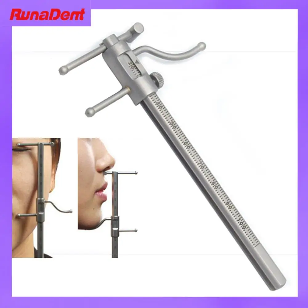 

Dental Sliding Caliper Orthodontic Chin Indicator Dental Implant Measuring Gauge Caliper Ruler 0-100Mm Stainless Steel