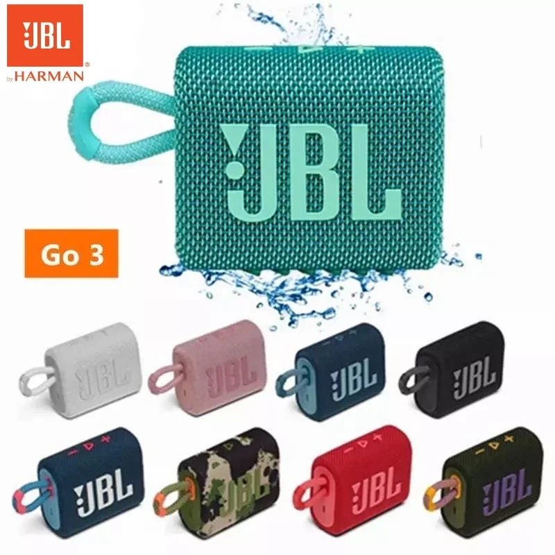 100% Оригинальный портативный Bluetooth-динамик JBL Go 3, мощный бас-сабвуфер, мини-беспроводной динамик, портативный динамик JBL GO3