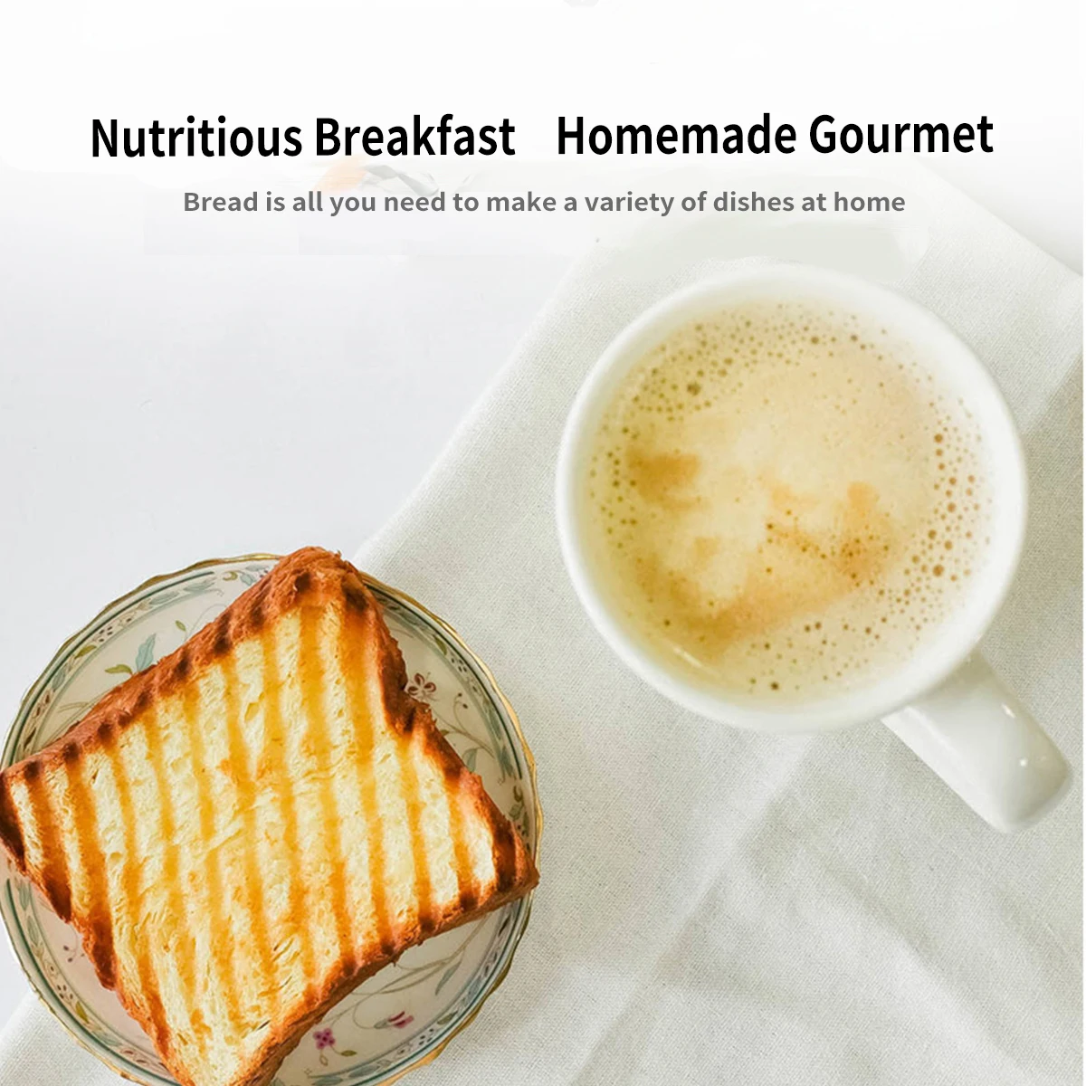 Electric Toaster Machine Home Automatic Small Stainless Steel Two Slice Toaster Breakfast Machine
