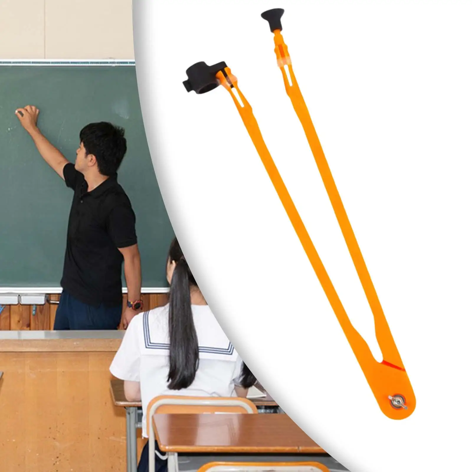Teaching Compass Multipurpose Portable Large Circle math drawing tools Professional Teaching Tool for Classroom Blackboard Art Chalkboard Design
