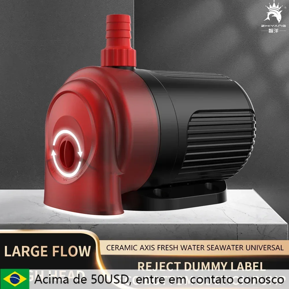 Water Pump Aquarium Water Pump Fish Tank Pump 110V 220V Low Water Pump Bottom Suction Fish Tank Pump Aquarium Circulation Ceramic Shaft Ultra Quiet Water Flow Adjustable