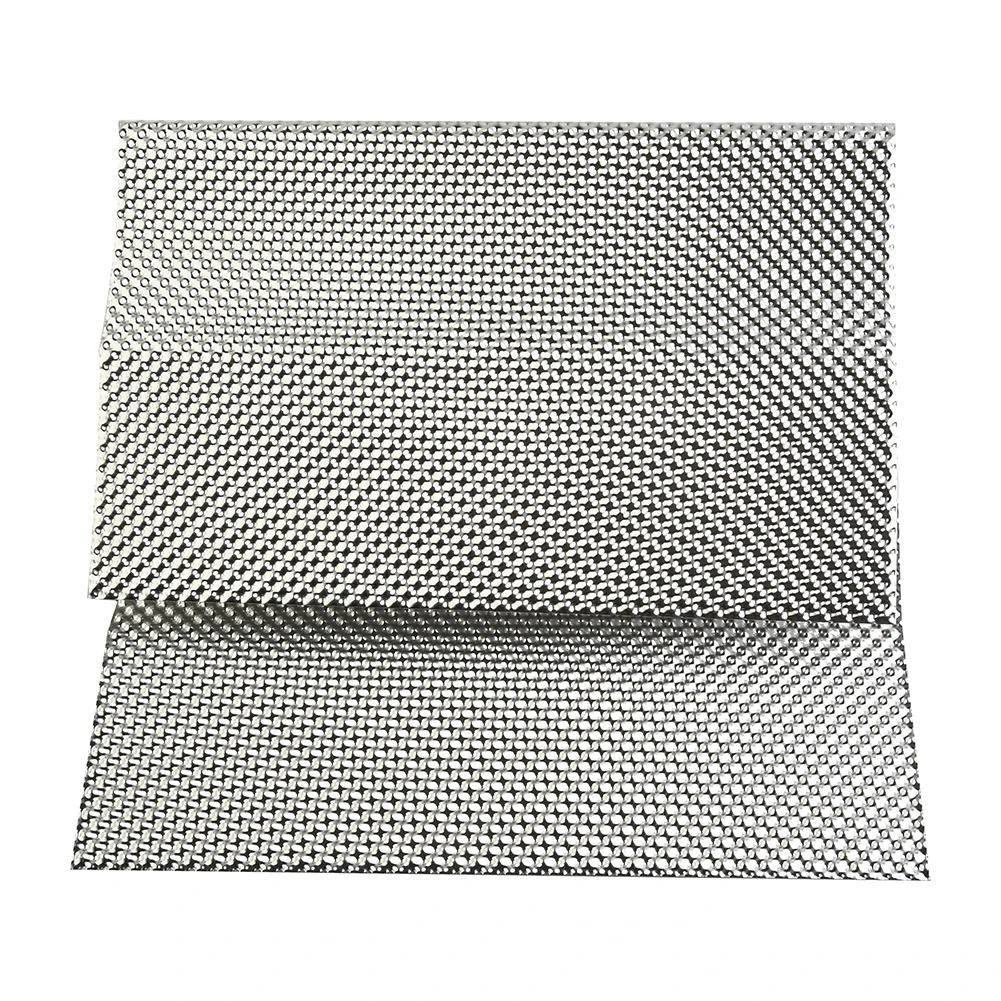Heat Insulation Sticker Heat Insulation Embossed Aluminum Heat Shield 300mmX500mm Firewal Floor Pan Fuel Tank Silver Auto Temperature Isolated Stickers