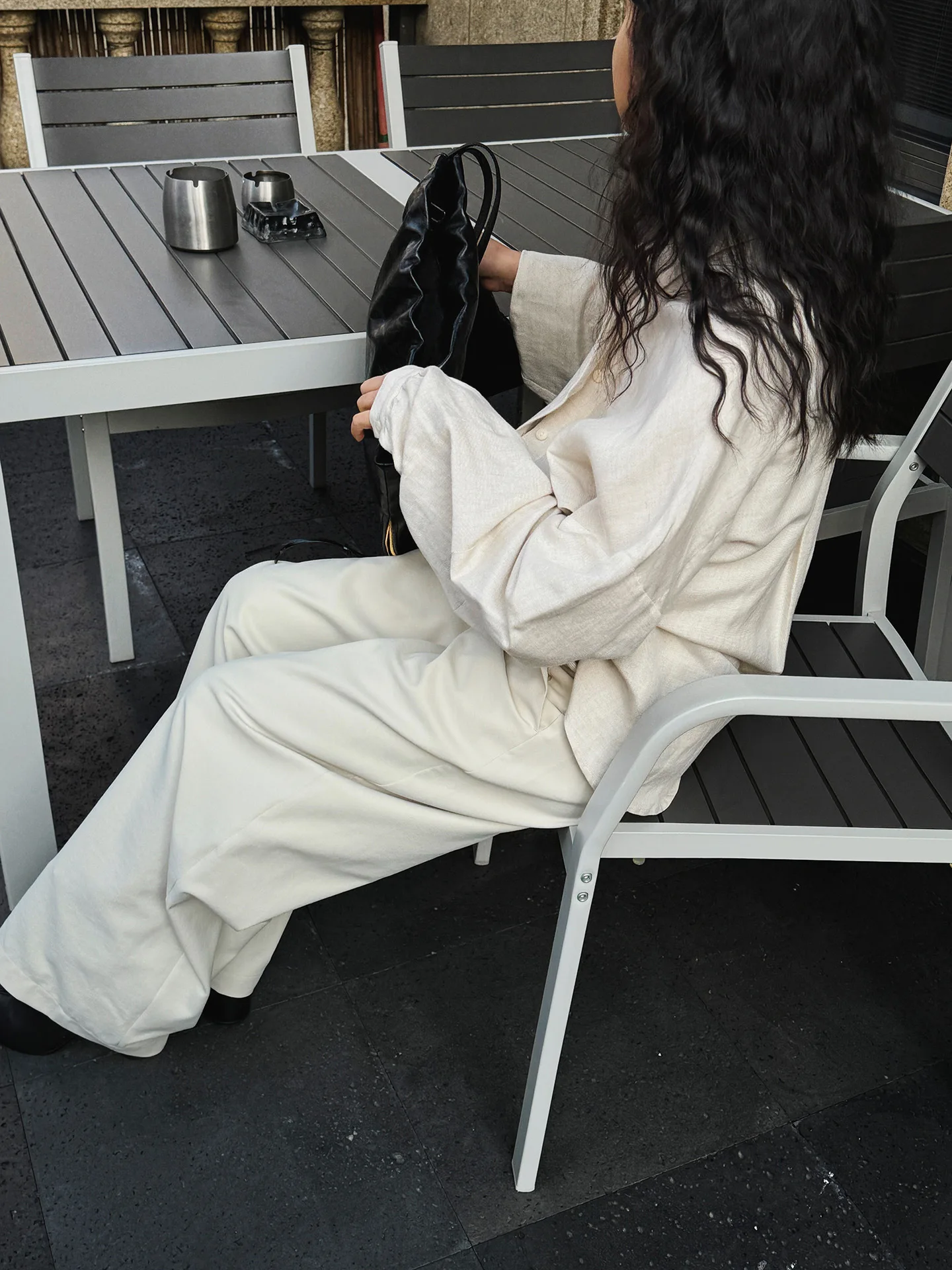 [LANMREM] Office Lady Suit Wide Leg Pants For Women High Waist Solid Color Female Casual Trousers 2025 Spring New 26Z1277