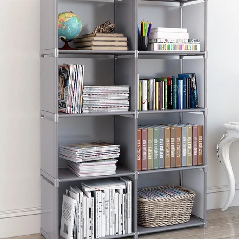 Simple Bookshelf Multi-layer Easy Assembly Bookcase Holder Display Rack Organizer Debris Rack Shelf