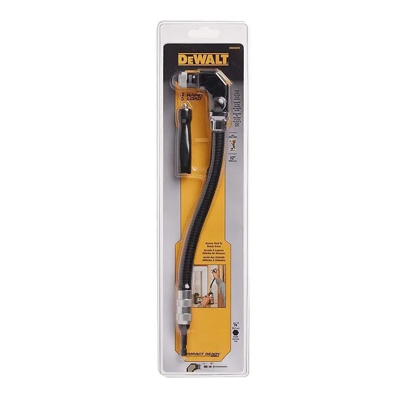 DeWALT DWARAF 12 inch Right Angle Flexible Shaft Impact Driver Attachment Drill Bracket New Product- brushless integrated flexible shaft frame for ship model o boat shrimp boat flexible shaft frame 4mm bracket