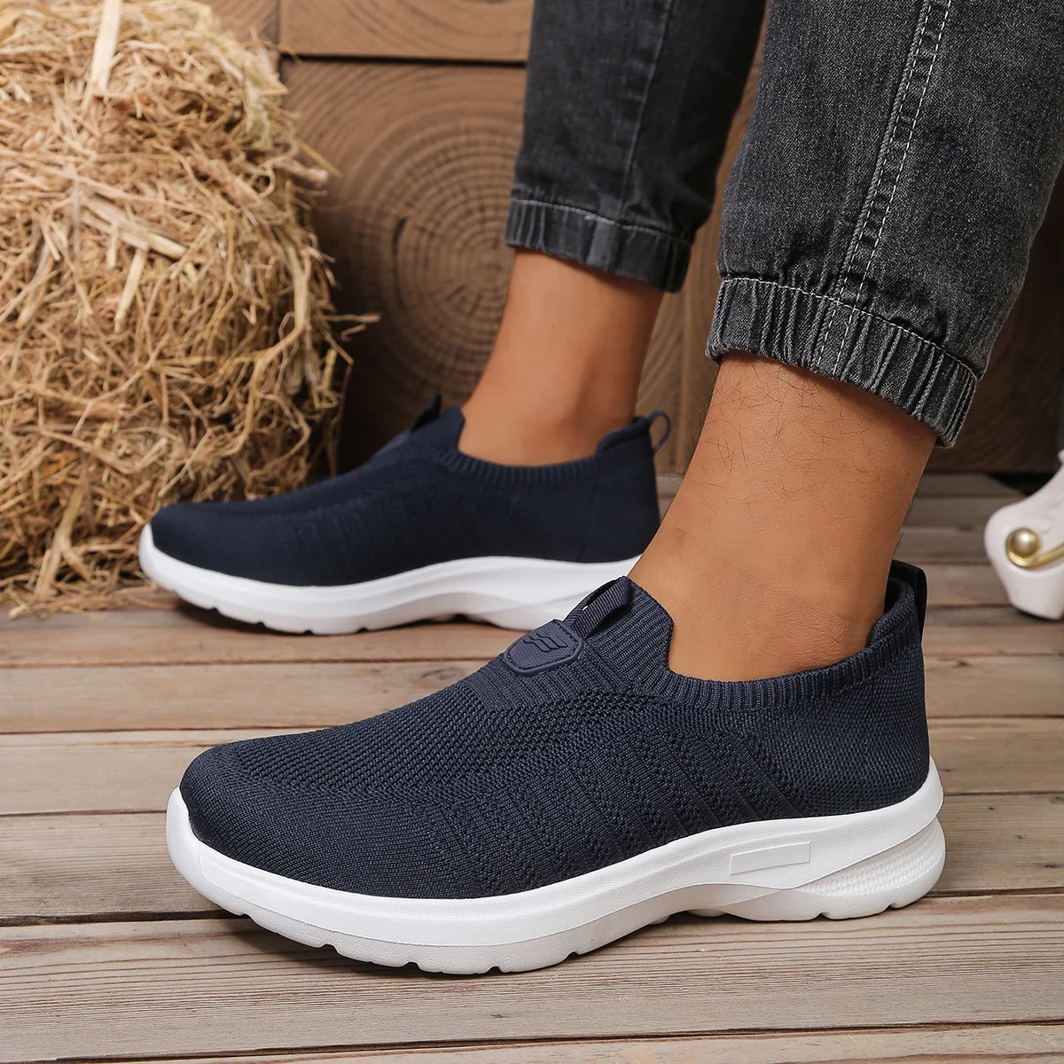 Zapatos para Hombre de Color Sólido, Zapatos Casuales de EVA, Ligeros y Cómodos, con Suela Única, Calzado Antifatiga para Uso Diario