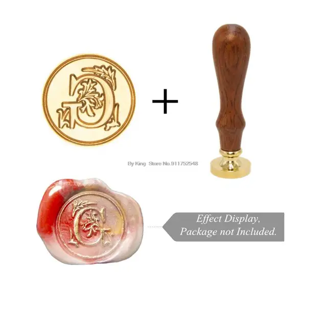 Retro Wax Stamp 26 Letter A-z Alphabet Initial Sealing Wax Seal Stamp Ancient Seal Post Decorative Clear Stamps Hobby Tools Sets Style 7