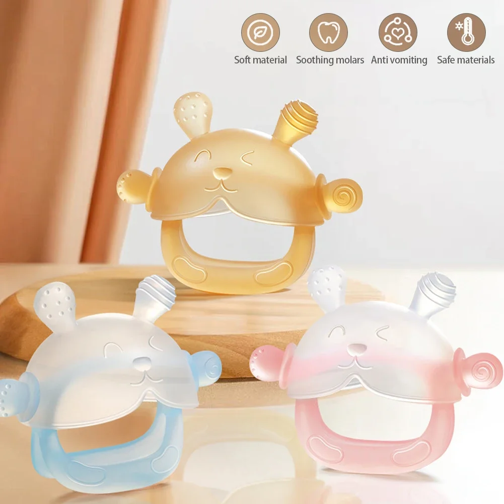 1Pcs BPA Free Silicone Baby Teether Gloves Anti-eating Hand Molar Baby Accessorie Anti Drop Wrist Hand Teether Dental Care Gums