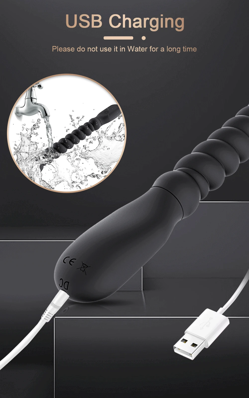 2023 new Vibrators Anal Beads 10 Speeds Female for Women Soft Butt Plug Stimulator Vibrating Gay Sex Toys for Men A_voghion.com