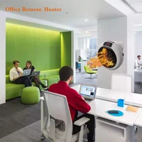 900W Mini Plug-in Electric Space Room Heater Adjustable Thermostat Personal Heater With Led Display for Office Dorm Room 3