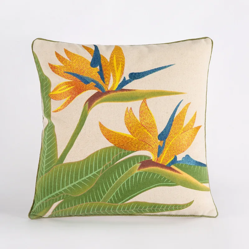 Joymaison Federe per Cuscini Divano 45x45 Set di 4 Primavera Estate Girasole Floreale Federa Copri Cuscino Giallo Fiori Federe Confezione Copricuscini