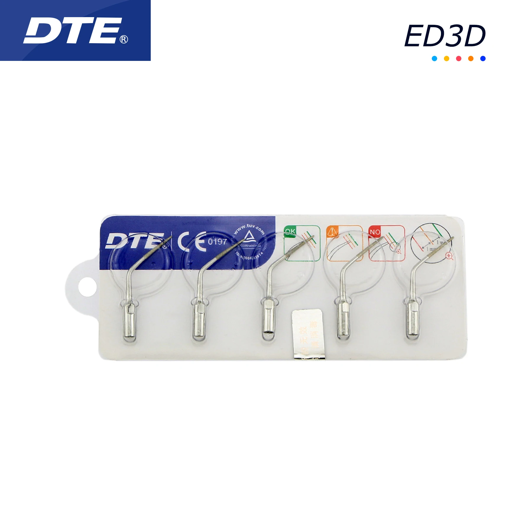 

Woodpecker DTE Dental Tips ED3D for NSK SATELEC ACTEON Ultrasonic Scaler Handpiece Endo Teeth Equipment