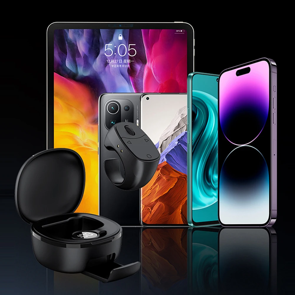 New Fingertip Ring Remote Control Scrolling Wireless Bluetooth Mobile Selfie Mice Video Automatic Page Turner Browsing