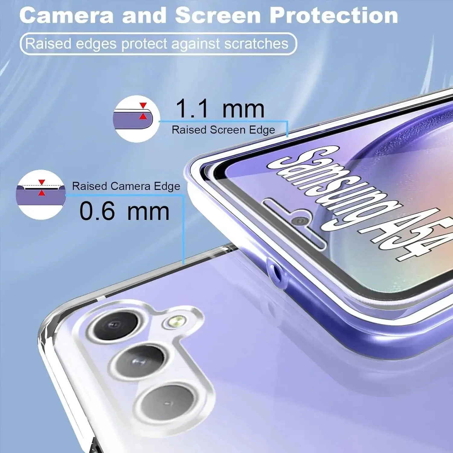 360° Full Cover Silicone Clear Hybrid Case - Durable Protective Coque