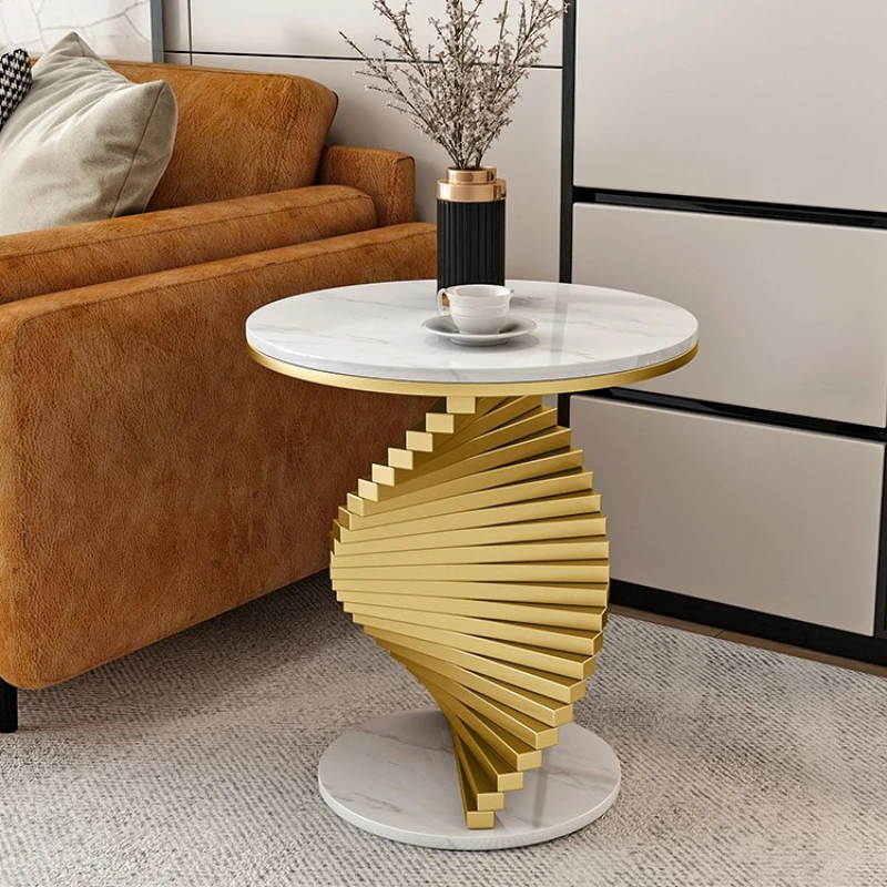 

Round Design Coffee Tables Nordic Luxury Living Room Middle Table Golden Modern Mesas De Centro Para Sala Furniture HD50CJ