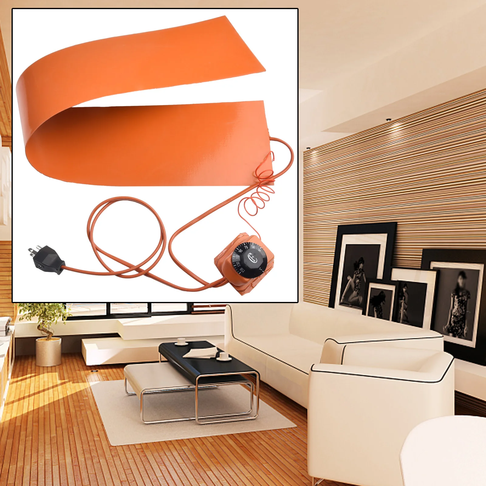 accessory-durable-supply-heating-pad-side-bending-thermal-device-electric-for-guitar-heater-orange-silicone-tool