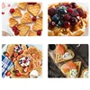 1100W Electric Waffles Maker 2 Modes Egg Cake Oven Non-Stick Coating Automatic Cake Machine for Kid's Breakfast Snacks Desserts 6