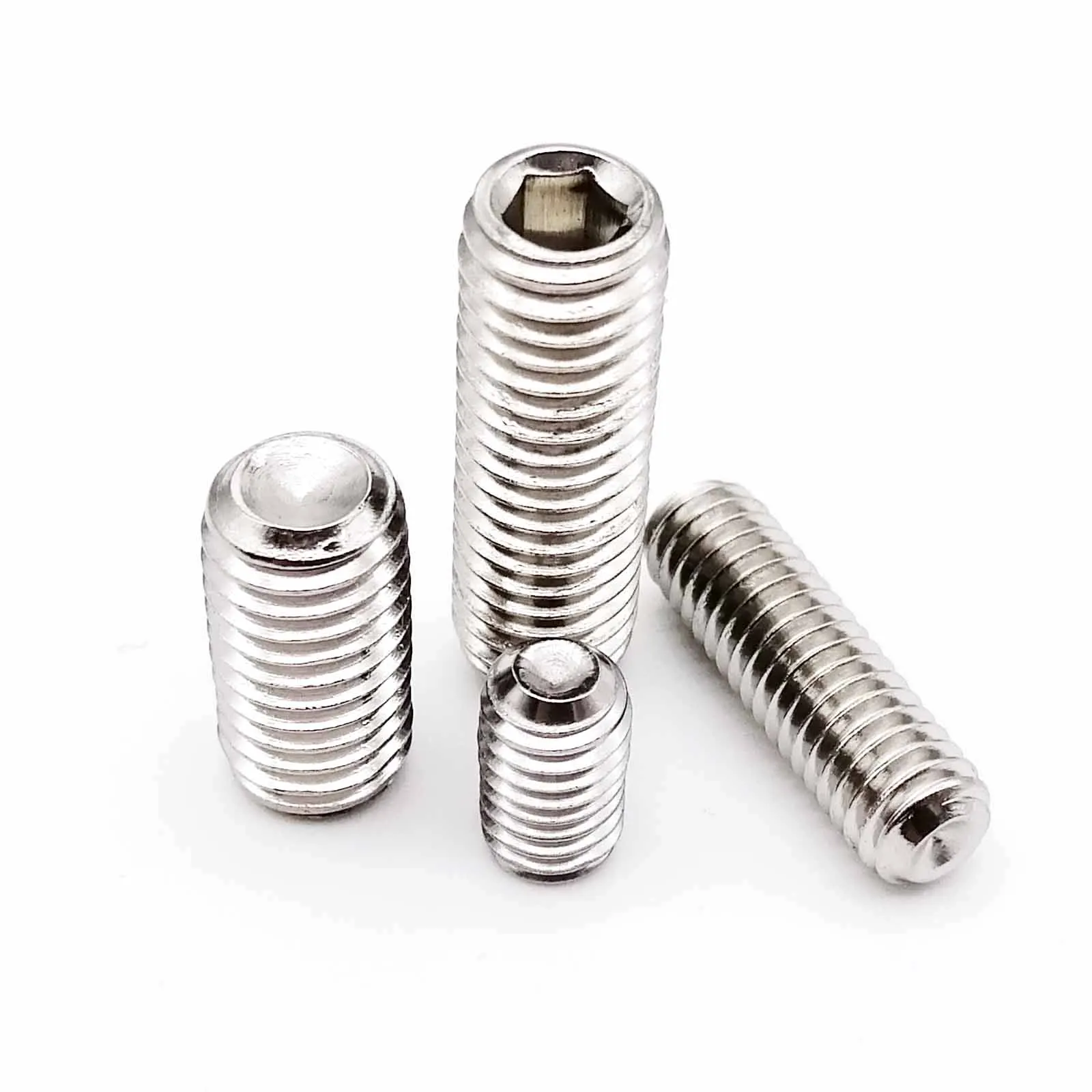 M3 M4 M5 M6 M8 M10-M16 304 Stainless Ball Point Grub Screws-Hex Socket Set Screw M3 M4 M5 M6 M8 M10-M16 304 Stainless Ball Point Grub Screws-Hex Socket Set Screw