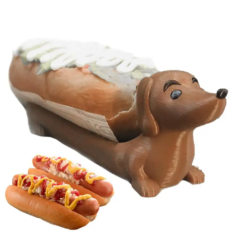 Hot Dog Dachshund Tray Funny Dachshundsnack Dinner Tray Creative Dachshund Decoration Plate Dachshund Holder Home 2