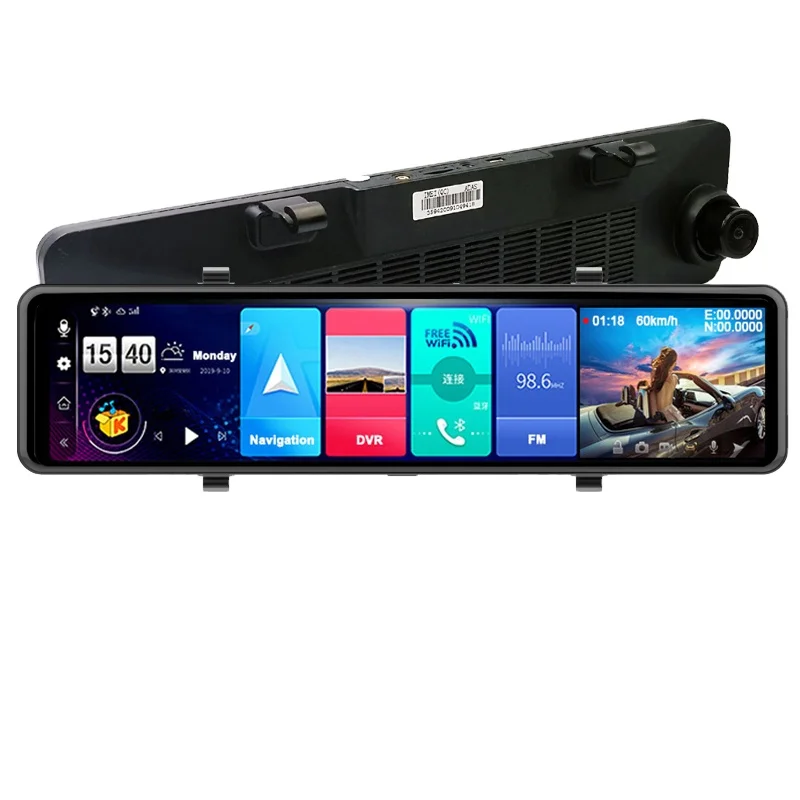 

Phisung Z70 Android 8.1 2+32G mirror car DVR with WIFI GPS navigation 12inch touch screen remote on app 4g car black box