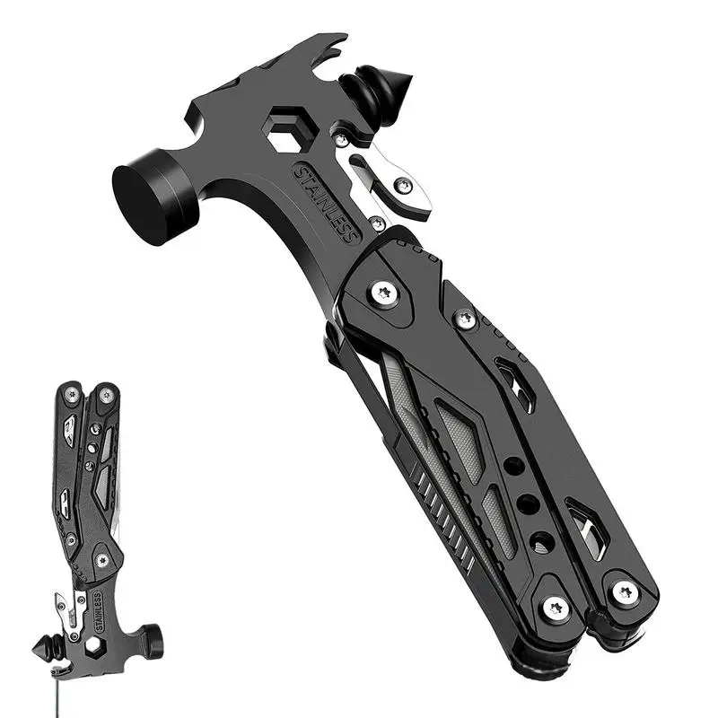 

Car Window Breaker Escape Hammer Seat Belt Cutter Safety Hammer Multipurpose Folding Car Glass Breaker Survival Gear Escape Tool