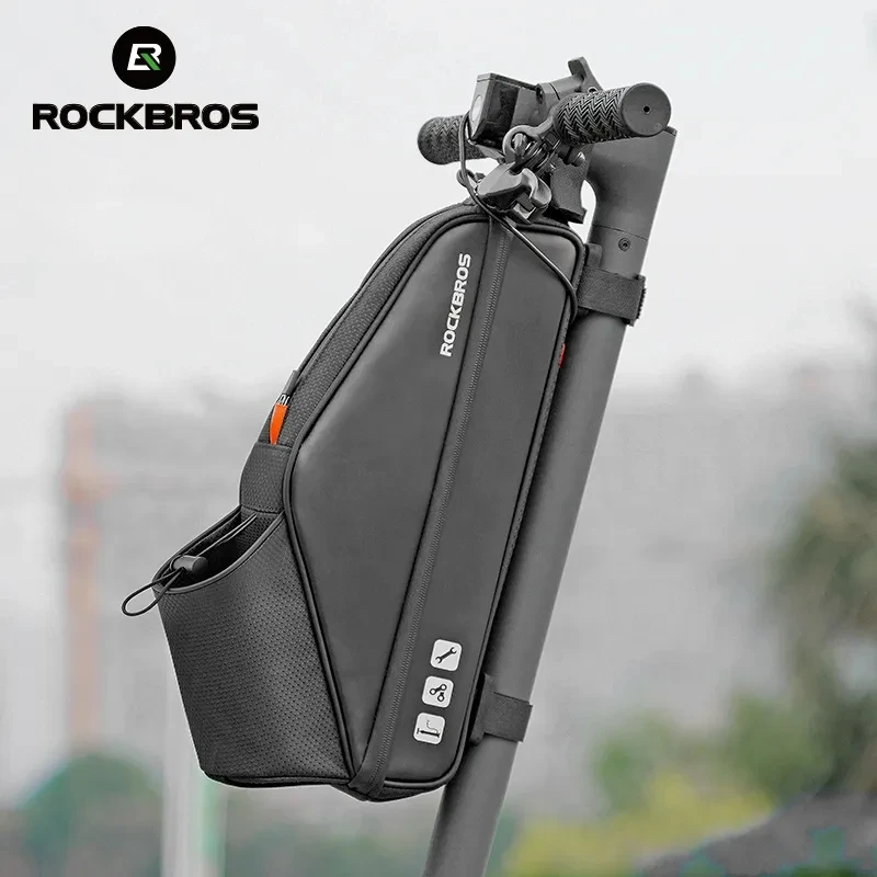 ROCKBROS – sac avant pour Scooter, pour vtt, 3l, étanche, grande capacité, sacoche de cyclisme suspendue, Design réfléchissant, accessoires de vélo