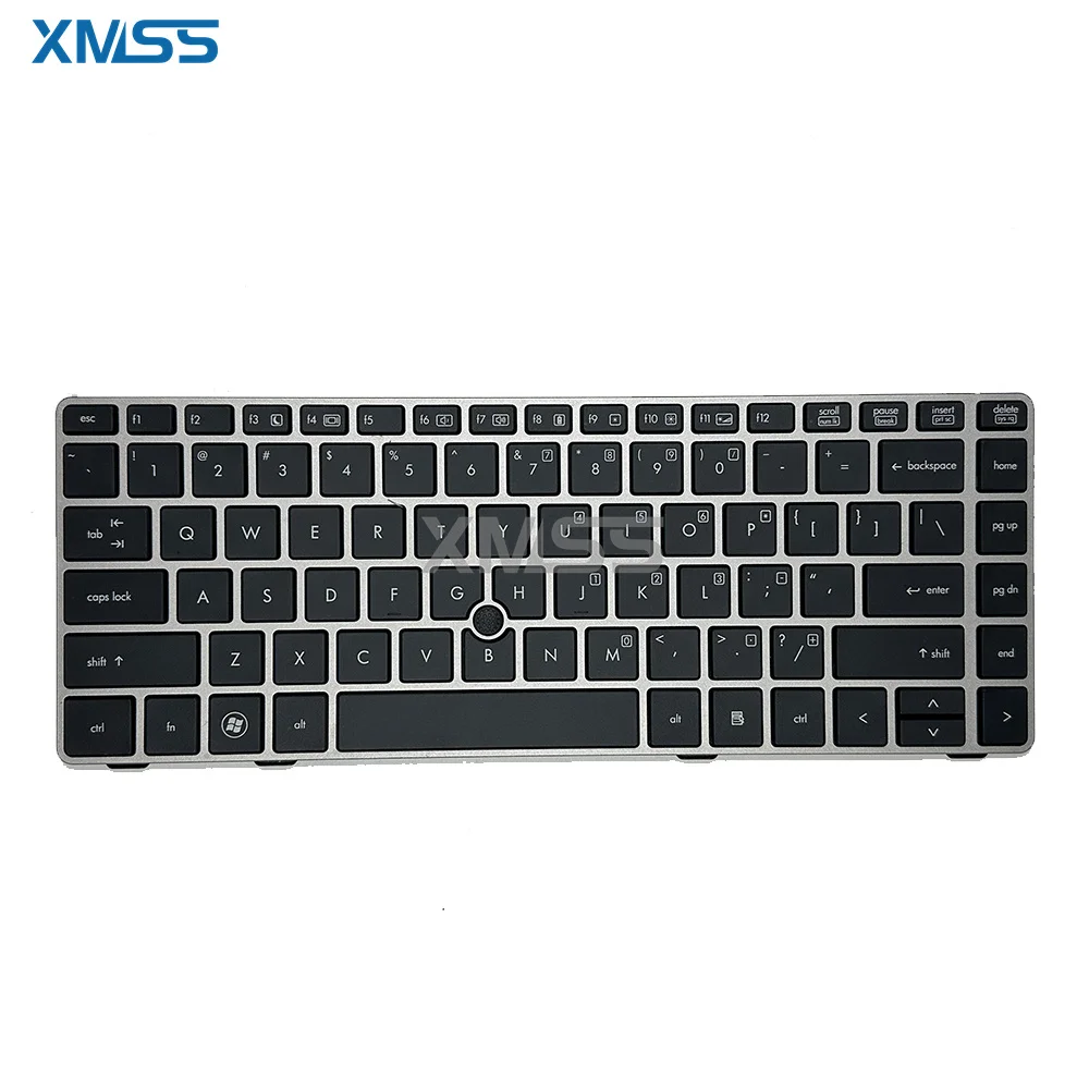 Nuova Tastiera Usa Per Hp Elitebook 8460P 8460W 8470P 8470W 6460B 6465B Con Punto